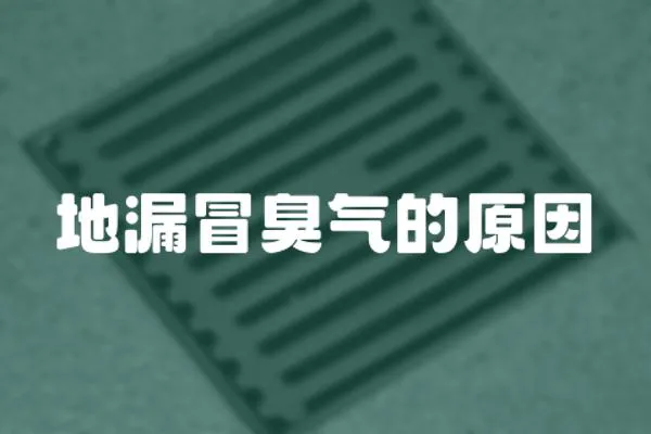 地漏冒臭氣的原因