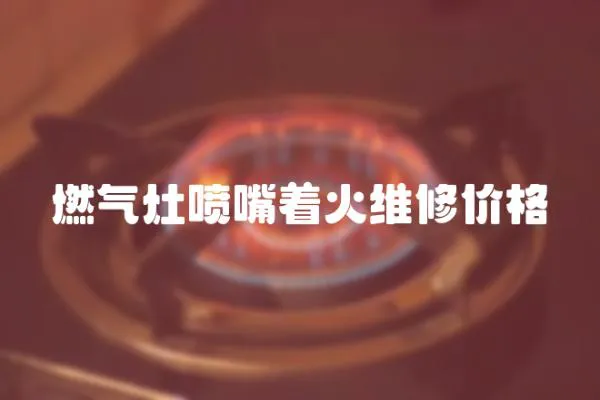 燃氣灶噴嘴著火維修價格