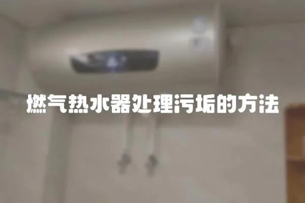 燃氣熱水器處理污垢的方法