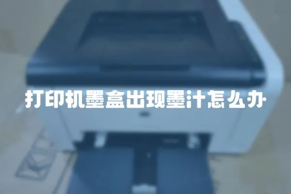 打印機墨盒出現墨汁怎么辦