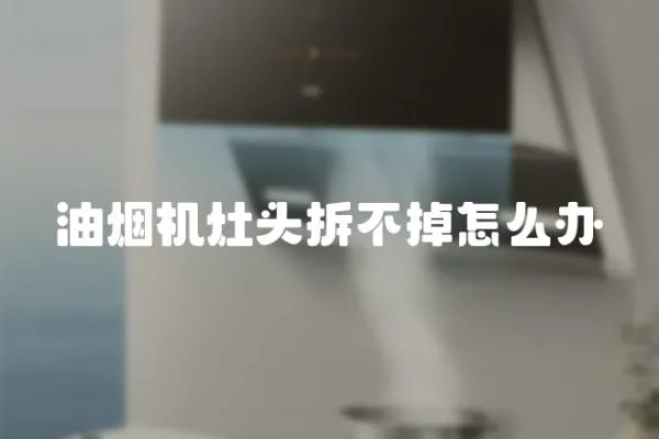 油煙機灶頭拆不掉怎么辦