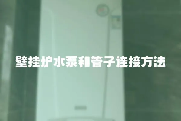 壁掛爐水泵和管子連接方法