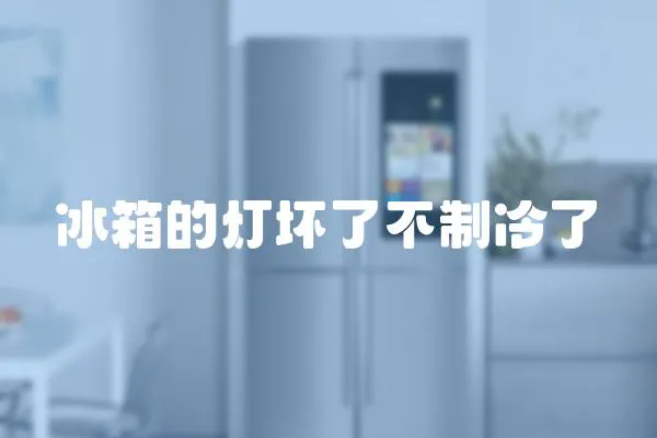 冰箱的燈壞了不制冷了