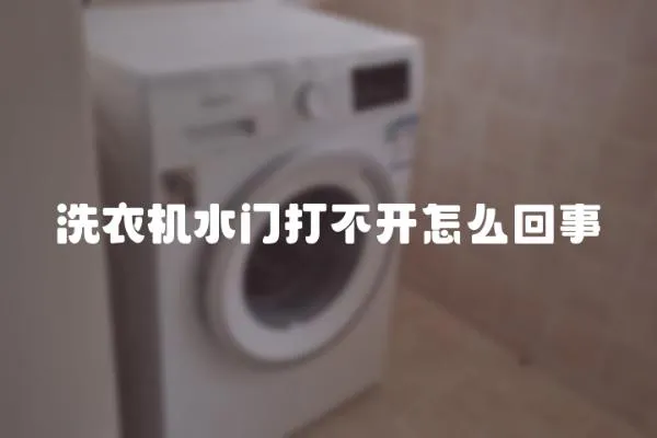 洗衣機水門打不開怎么回事