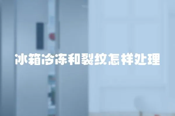 冰箱冷凍和裂紋怎樣處理