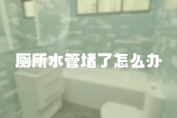 廁所水管堵了怎么辦