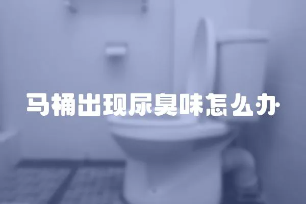 馬桶出現尿臭味怎么辦