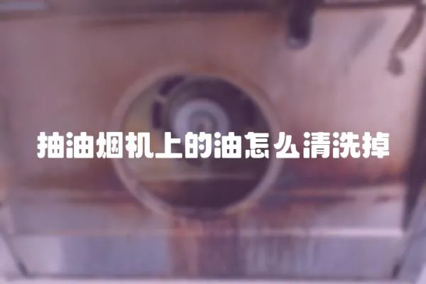 抽油煙機上的油怎么清洗掉