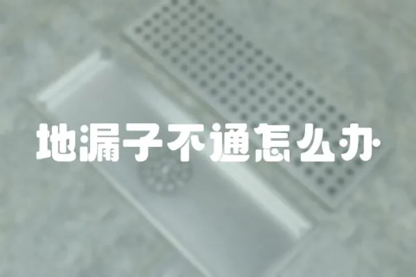 地漏子不通怎么辦
