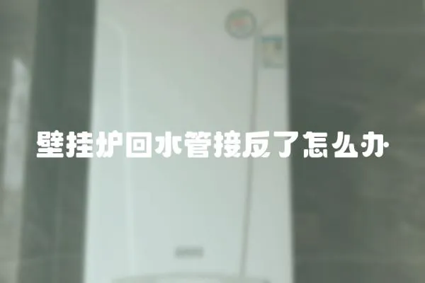 壁掛爐回水管接反了怎么辦