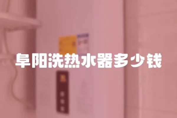 阜陽洗熱水器多少錢