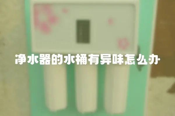 凈水器的水桶有異味怎么辦