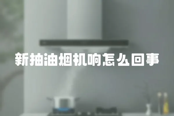 新抽油煙機響怎么回事