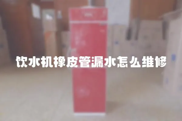 飲水機橡皮管漏水怎么維修