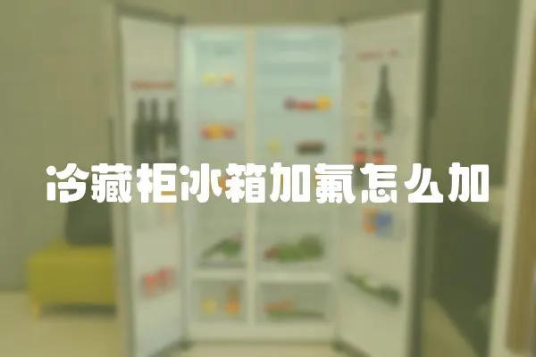 冷藏柜冰箱加氟怎么加