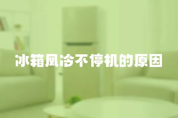 冰箱風冷不停機的原因
