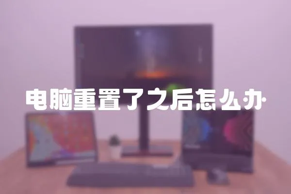 電腦重置了之后怎么辦