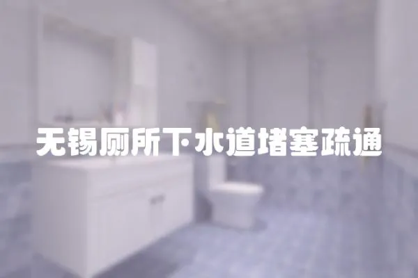 無錫廁所下水道堵塞疏通