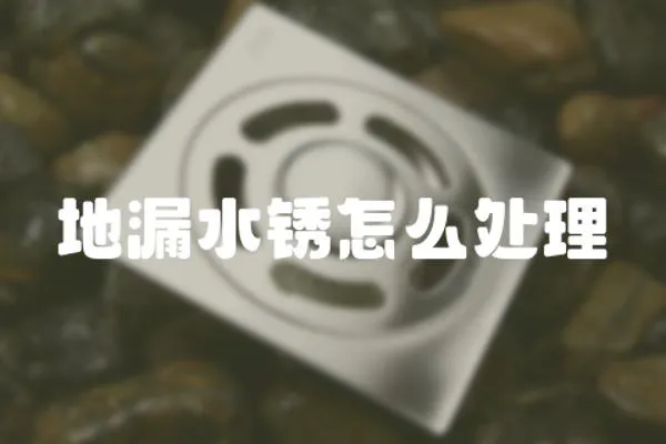 地漏水銹怎么處理