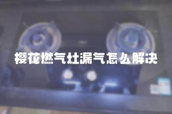 櫻花燃氣灶漏氣怎么解決