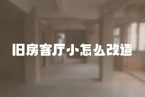 舊房客廳小怎么改造