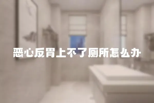 惡心反胃上不了廁所怎么辦