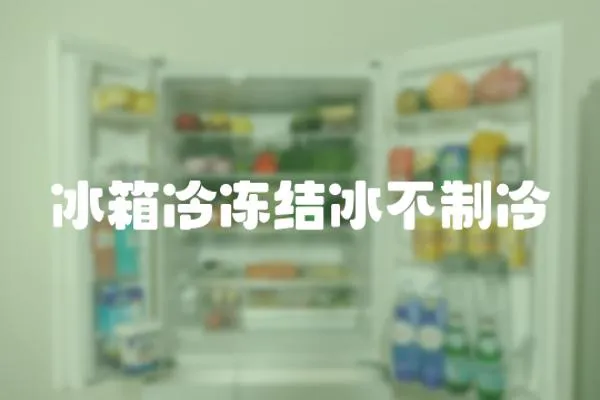 冰箱冷凍結冰不制冷