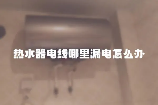 熱水器電線哪里漏電怎么辦