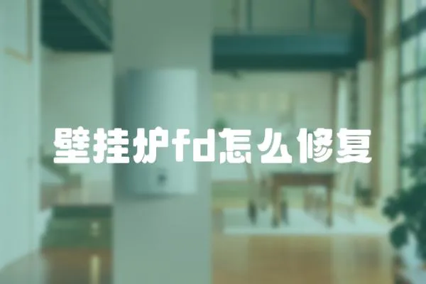壁掛爐fd怎么修復