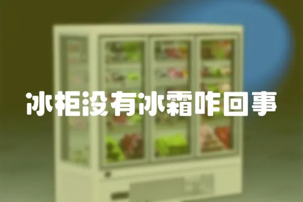 冰柜沒有冰霜咋回事