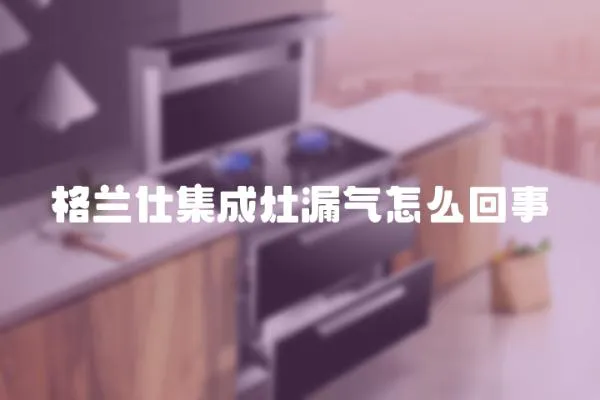 格蘭仕集成灶漏氣怎么回事