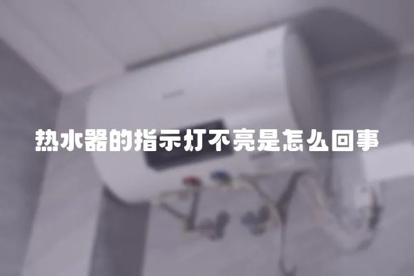 熱水器的指示燈不亮是怎么回事