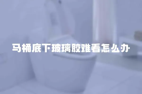 馬桶底下玻璃膠難看怎么辦