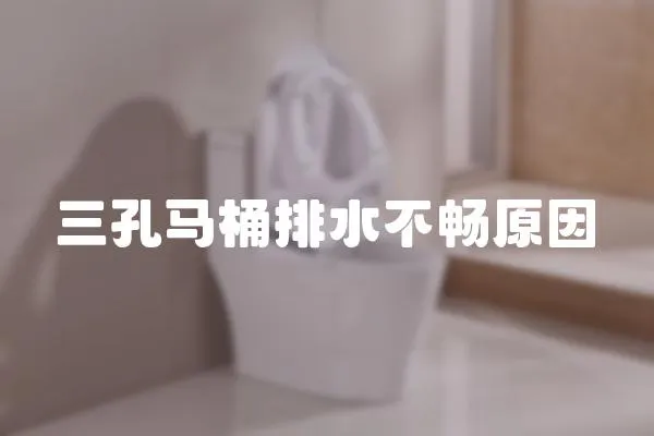 三孔馬桶排水不暢原因