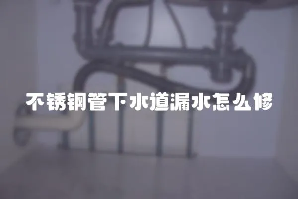 不銹鋼管下水道漏水怎么修