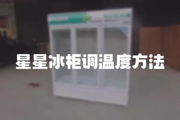 星星冰柜調溫度方法