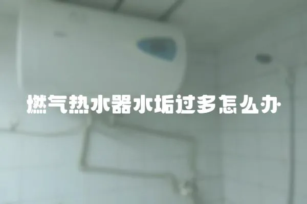 燃氣熱水器水垢過多怎么辦