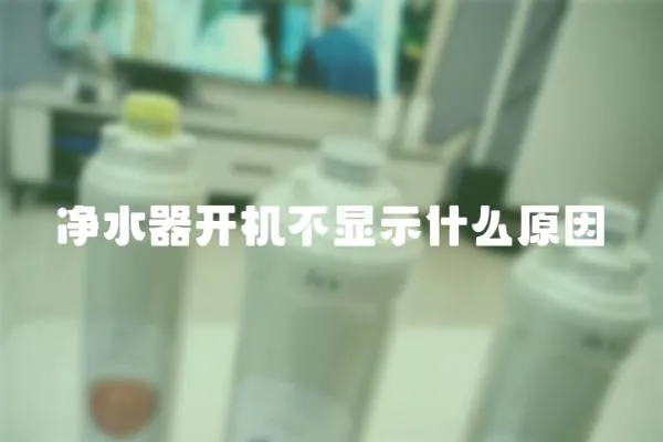 凈水器開機不顯示什么原因