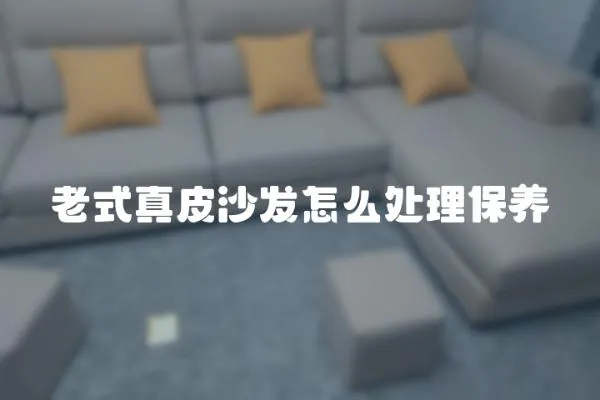 老式真皮沙發怎么處理保養