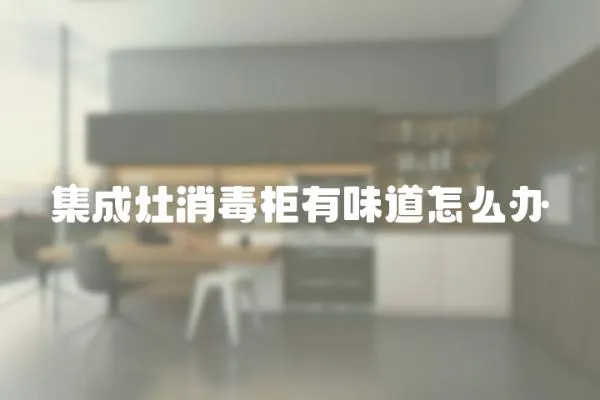 集成灶消毒柜有味道怎么辦