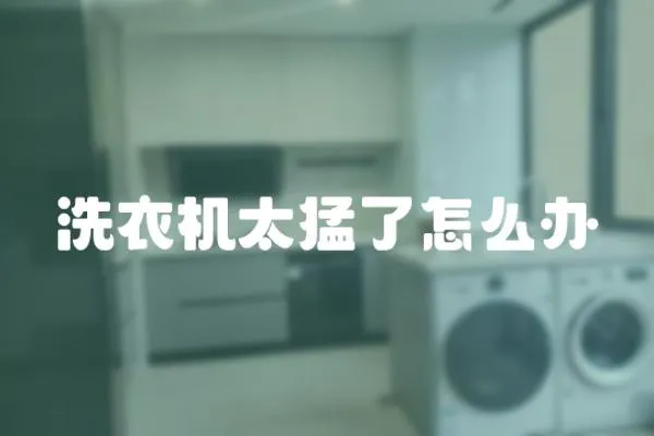 洗衣機(jī)太猛了怎么辦