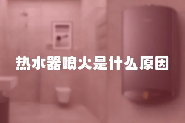 熱水器噴火是什么原因