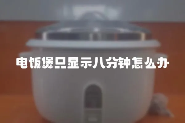 電飯煲只顯示八分鐘怎么辦