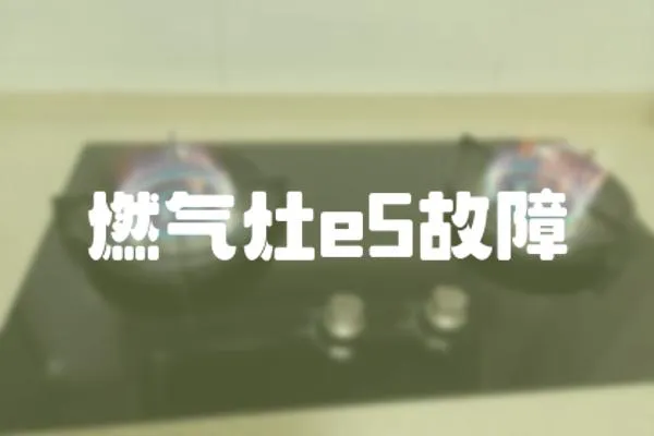 燃氣灶e5故障