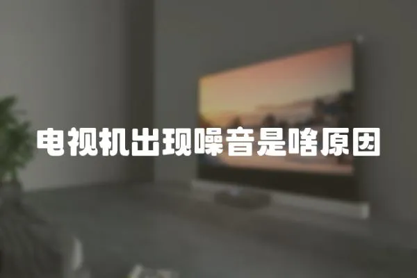 電視機出現噪音是啥原因