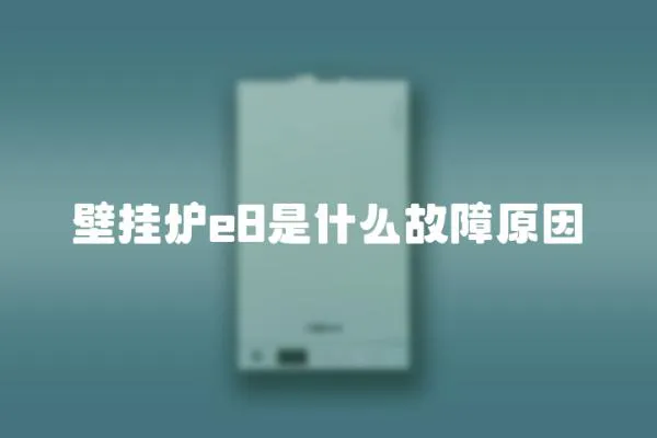 壁掛爐e8是什么故障原因