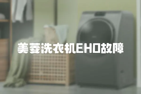 美菱洗衣機EHO故障