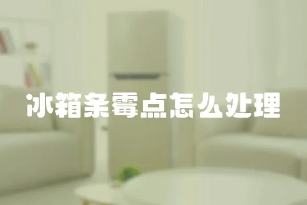 冰箱條霉點怎么處理