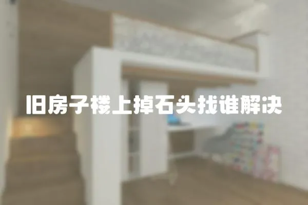 舊房子樓上掉石頭找誰解決