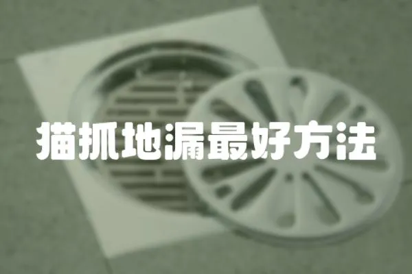 貓抓地漏最好方法